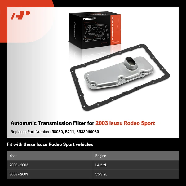 Automatic Transmission Filter for 2003 Isuzu Rodeo Sport