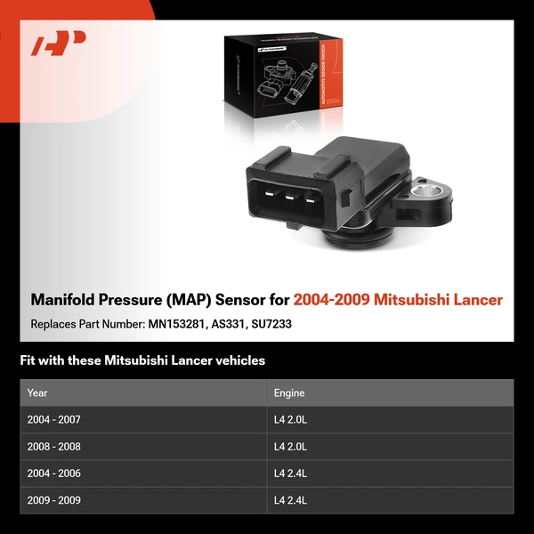 Manifold Pressure (MAP) Sensor for 2004-2009 Mitsubishi Lancer