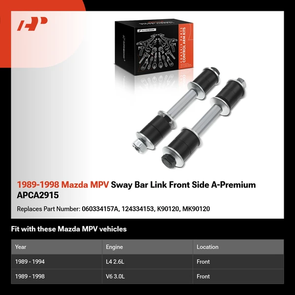 1989-1998 Mazda MPV Sway Bar Link Front Side A-Premium APCA2915