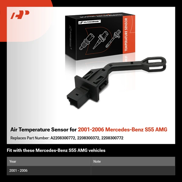 Air Temperature Sensor for 2001-2006 Mercedes-Benz S55 AMG