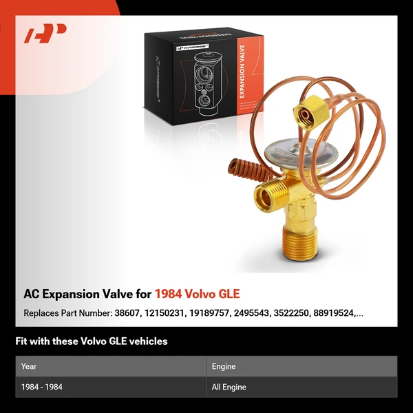 AC Expansion Valve for 1984 Volvo GLE