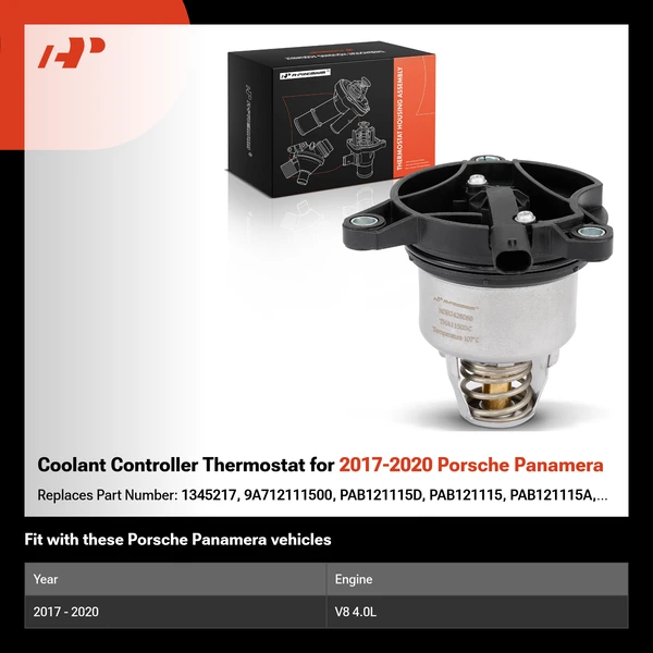 Coolant Controller Thermostat for 2017-2020 Porsche Panamera