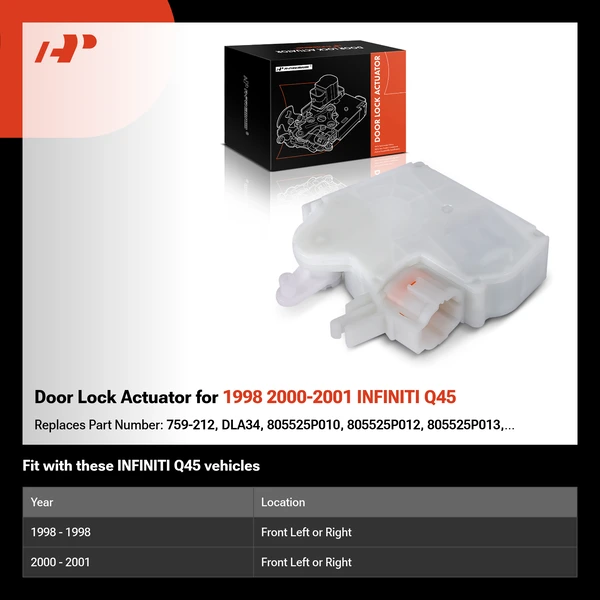 Door Lock Actuator for 1998 2000-2001 INFINITI Q45