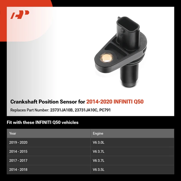Crankshaft Position Sensor for 2014-2020 INFINITI Q50