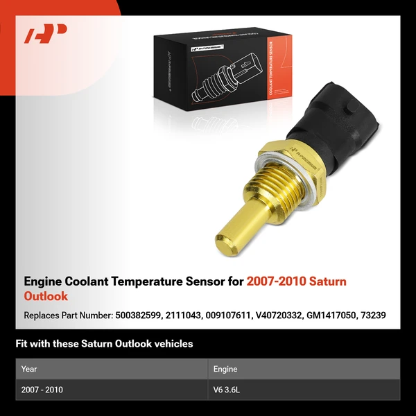 Engine Coolant Temperature Sensor for 2007-2010 Saturn Outlook
