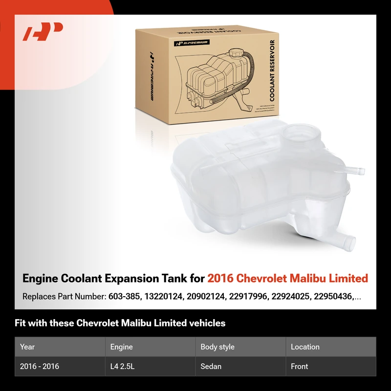 Engine Coolant Expansion Tank for 2016 Chevrolet Malibu Limited