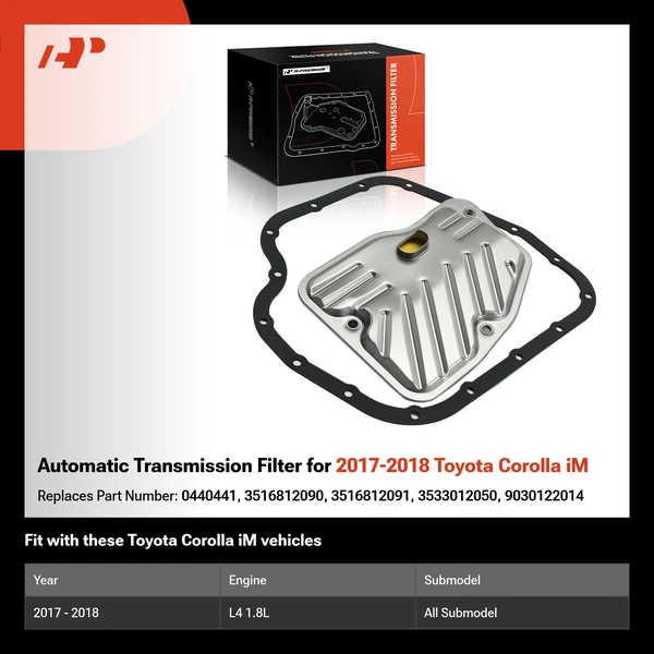 Automatic Transmission Filter for 2017-2018 Toyota Corolla iM