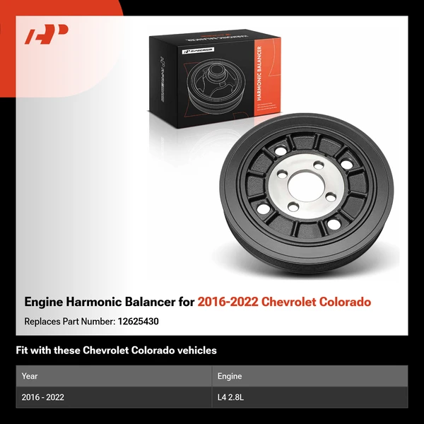 Engine Harmonic Balancer for 2016-2022 Chevrolet Colorado