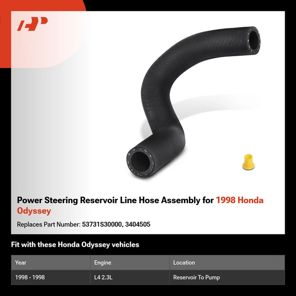 Power Steering Reservoir Line Hose Assembly for 1998 Honda Odyssey