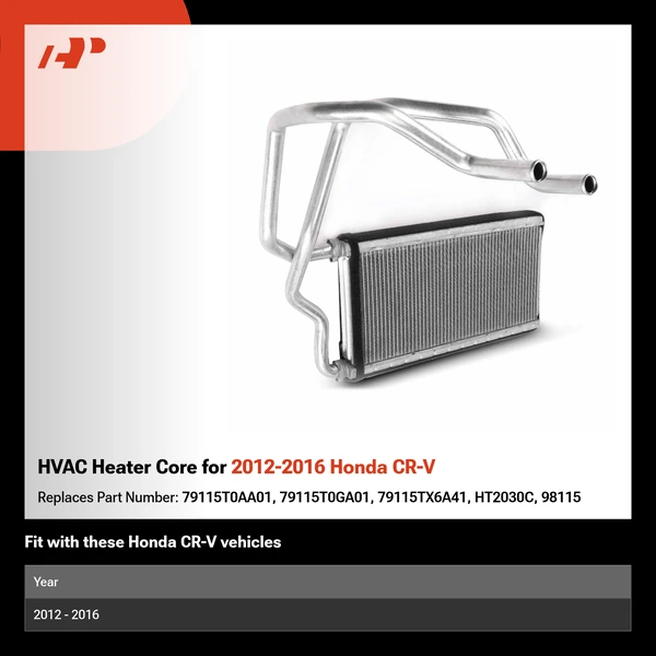 HVAC Heater Core for 2012-2016 Honda CR-V