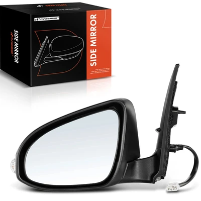 Front Driver White Power Heated Mirror