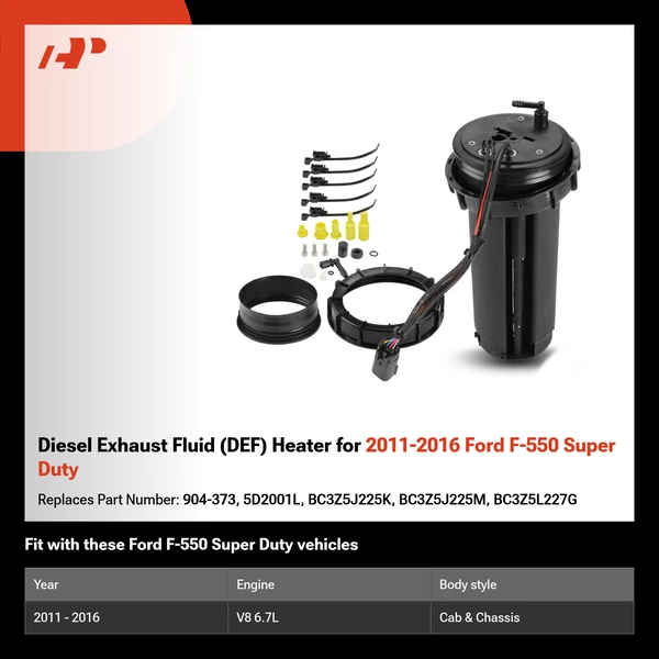 Diesel Exhaust Fluid (DEF) Heater for 2011-2016 Ford F-550 Super Duty