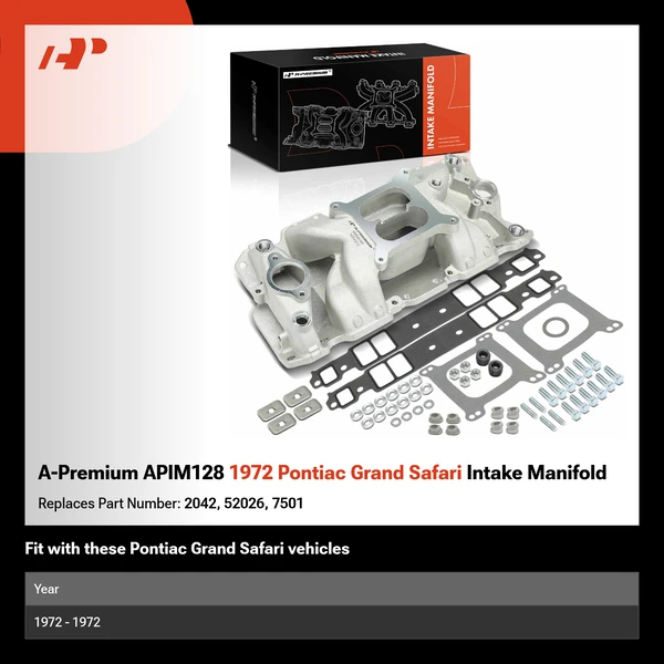 A-Premium APIM128 1972 Pontiac Grand Safari Intake Manifold
