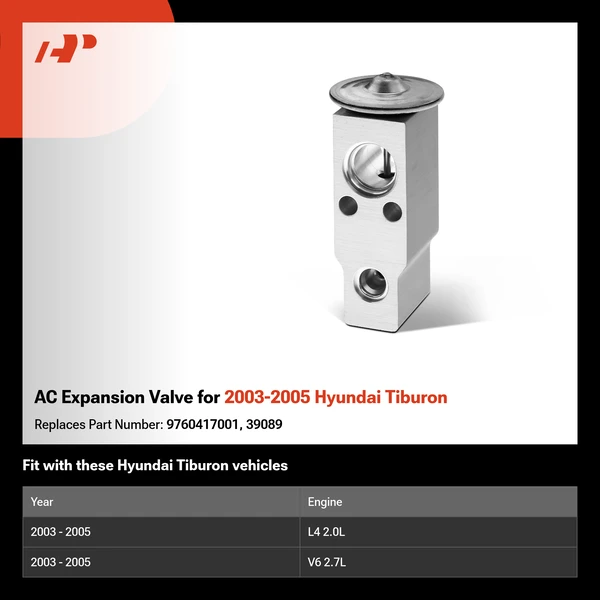 AC Expansion Valve for 2003-2005 Hyundai Tiburon