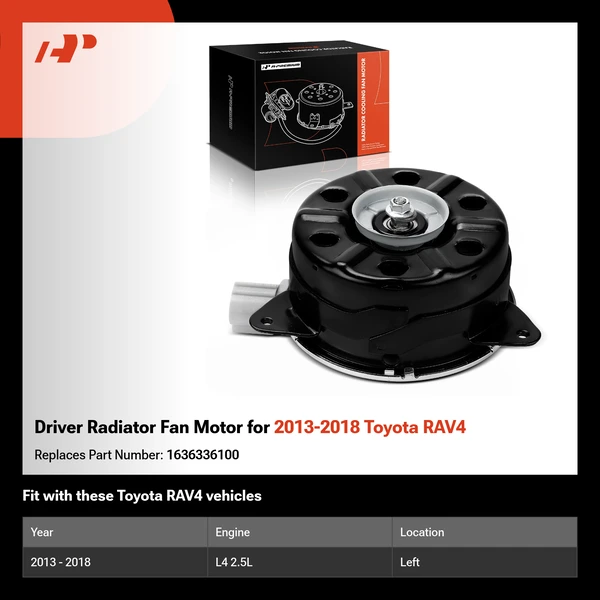 Driver Radiator Fan Motor for 2013-2018 Toyota RAV4