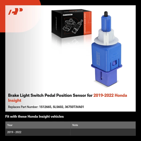Brake Light Switch Pedal Position Sensor for 2019-2022 Honda Insight