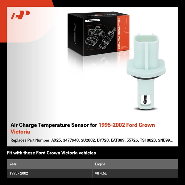 Air Charge Temperature Sensor for 1995-2002 Ford Crown Victoria