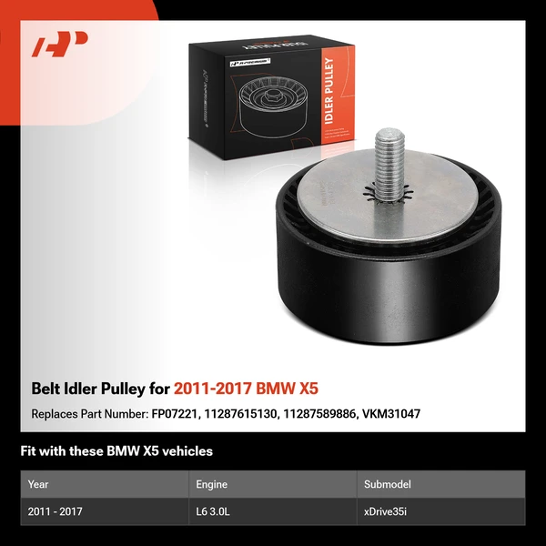 Belt Idler Pulley for 2011-2017 BMW X5