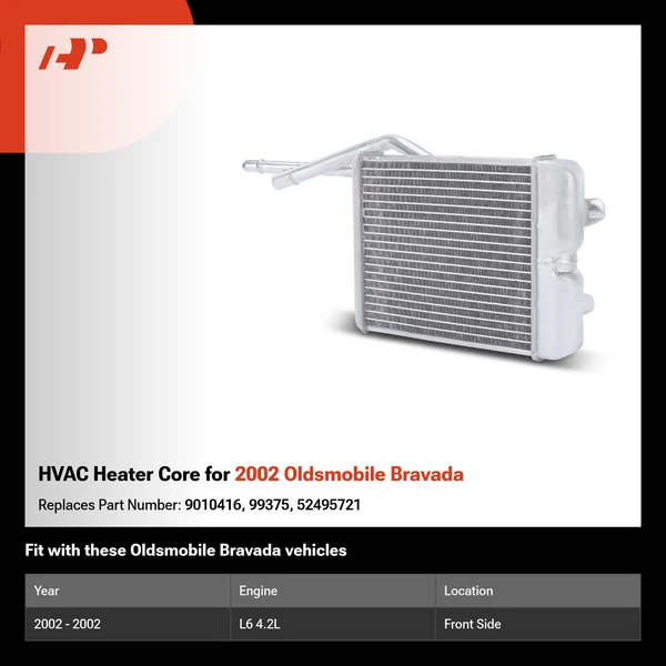 HVAC Heater Core for 2002 Oldsmobile Bravada