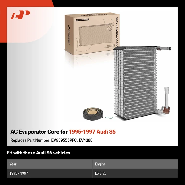 AC Evaporator Core for 1995-1997 Audi S6