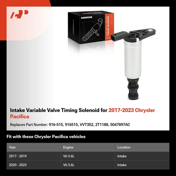 Intake Variable Valve Timing Solenoid for 2017-2023 Chrysler Pacifica