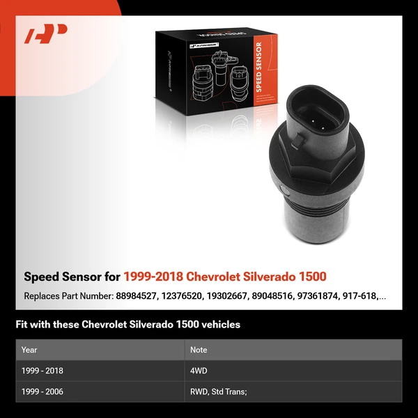 Speed Sensor for 1999-2018 Chevrolet Silverado 1500