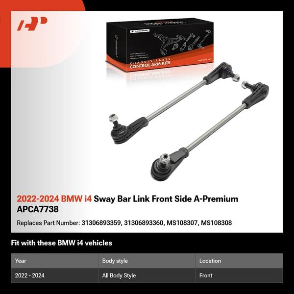 2022-2024 BMW i4 Sway Bar Link Front Side A-Premium APCA7738
