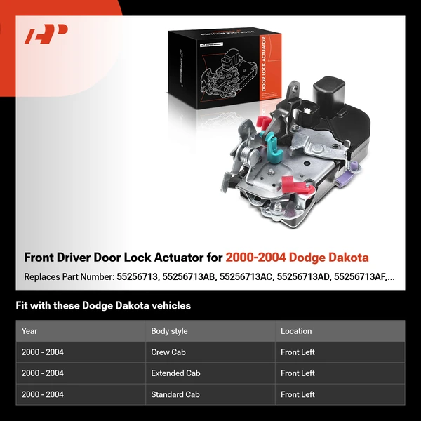 Front Driver Door Lock Actuator for 2000-2004 Dodge Dakota