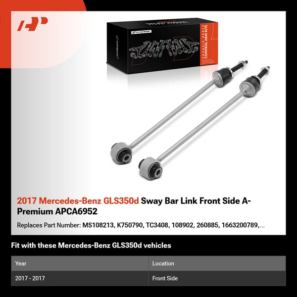 2017 Mercedes-Benz GLS350d Sway Bar Link Front Side A-Premium APCA6952