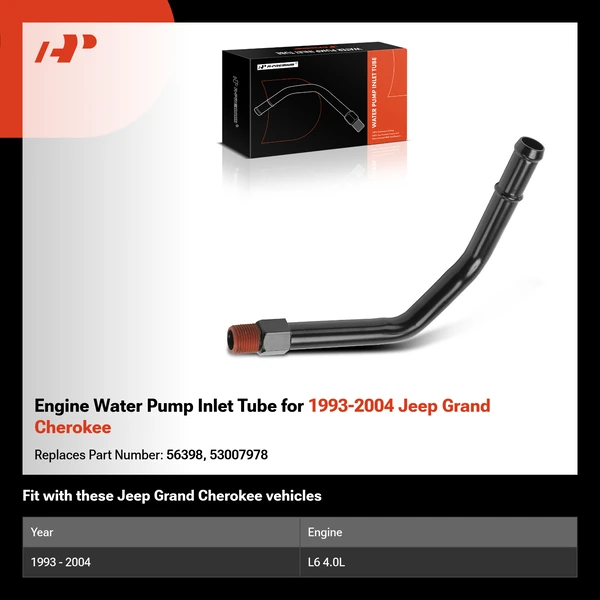 Engine Water Pump Inlet Tube for 1993-2004 Jeep Grand Cherokee