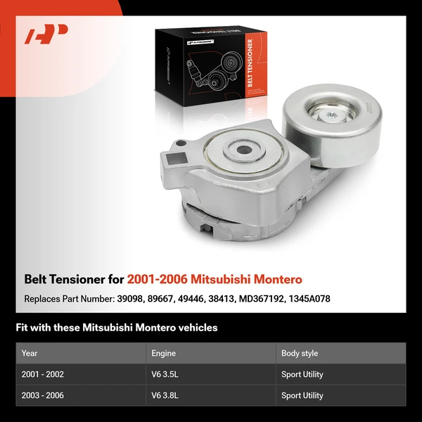Belt Tensioner for 2001-2006 Mitsubishi Montero