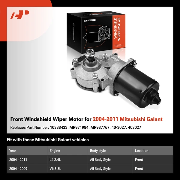 Front Windshield Wiper Motor for 2004-2011 Mitsubishi Galant