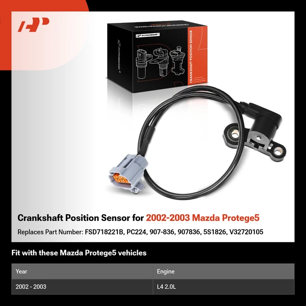 Crankshaft Position Sensor for 2002-2003 Mazda Protege5