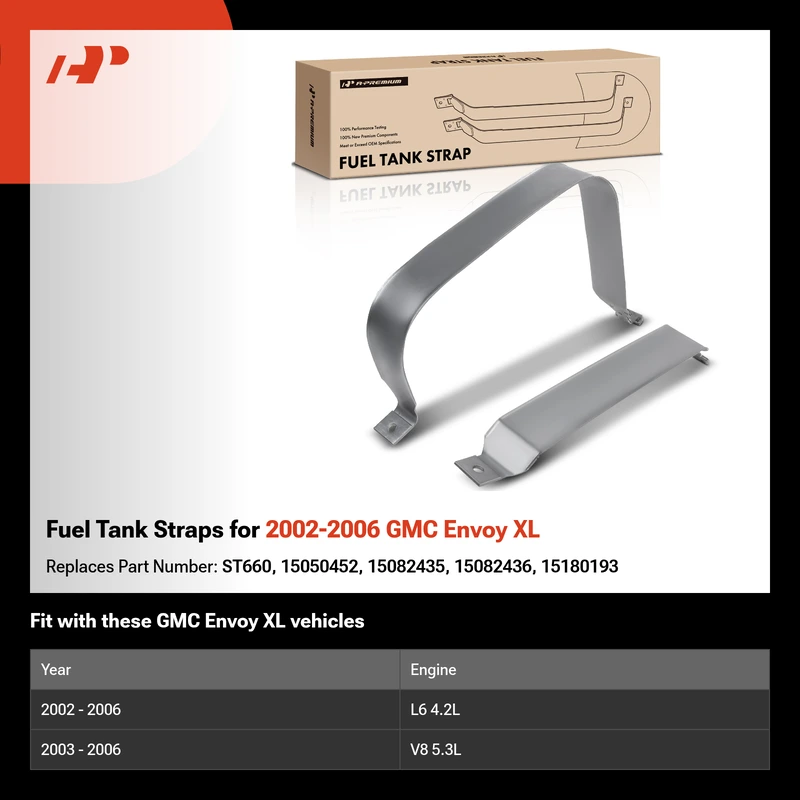 Fuel Tank Straps for 2002-2006 GMC Envoy XL