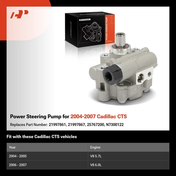 Power Steering Pump for 2004-2007 Cadillac CTS