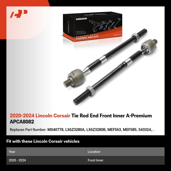 2020-2024 Lincoln Corsair Tie Rod End Front Inner A-Premium APCA8082