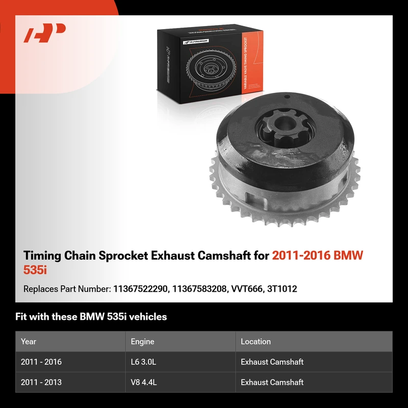 Timing Chain Sprocket Exhaust Camshaft for 2011-2016 BMW 535i
