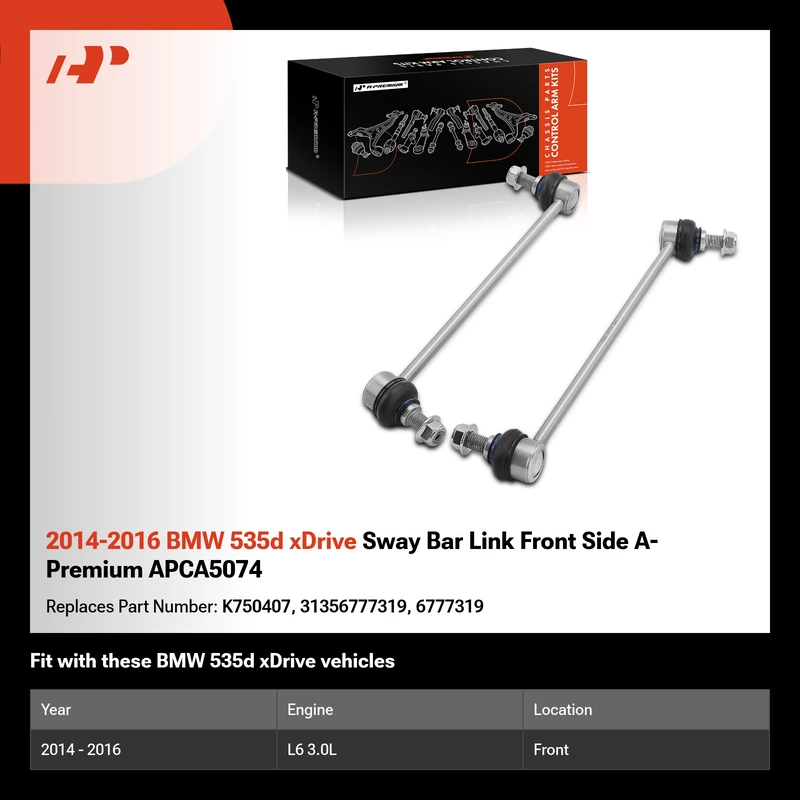 2014-2016 BMW 535d xDrive Sway Bar Link Front Side A-Premium APCA5074