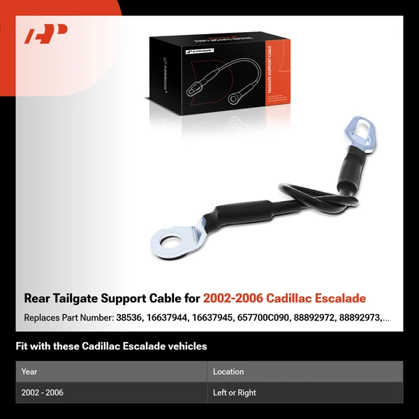 Rear Tailgate Support Cable for 2002-2006 Cadillac Escalade