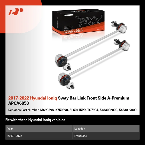 2017-2022 Hyundai Ioniq Sway Bar Link Front Side A-Premium APCA6858