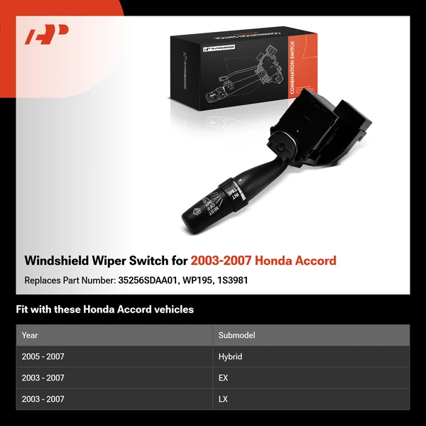Windshield Wiper Switch for 2003-2007 Honda Accord