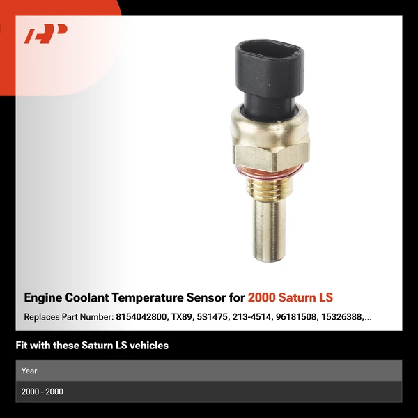 Engine Coolant Temperature Sensor for 2000 Saturn LS