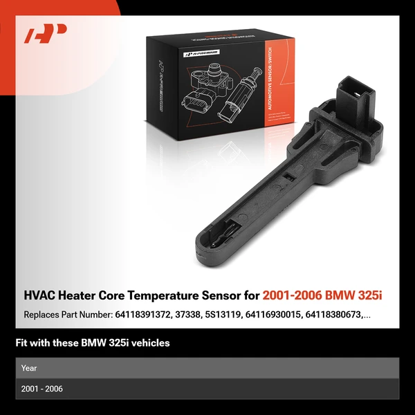HVAC Heater Core Temperature Sensor for 2001-2006 BMW 325i