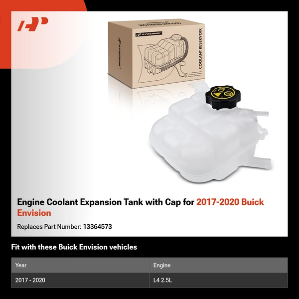 Engine Coolant Expansion Tank with Cap for 2017-2020 Buick Envision