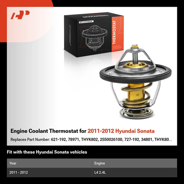Engine Coolant Thermostat for 2011-2012 Hyundai Sonata