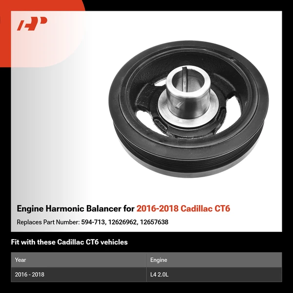 Engine Harmonic Balancer for 2016-2018 Cadillac CT6
