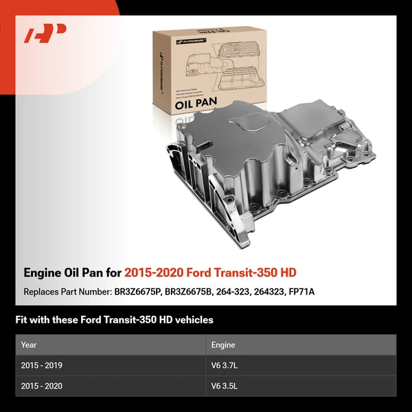 Engine Oil Pan for 2015-2020 Ford Transit-350 HD