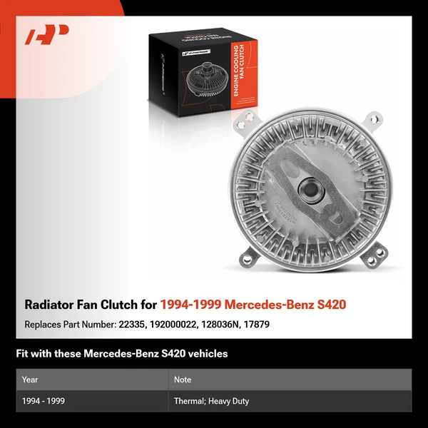 Radiator Fan Clutch for 1994-1999 Mercedes-Benz S420