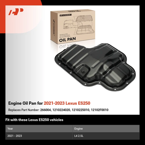 Engine Oil Pan for 2021-2023 Lexus ES250