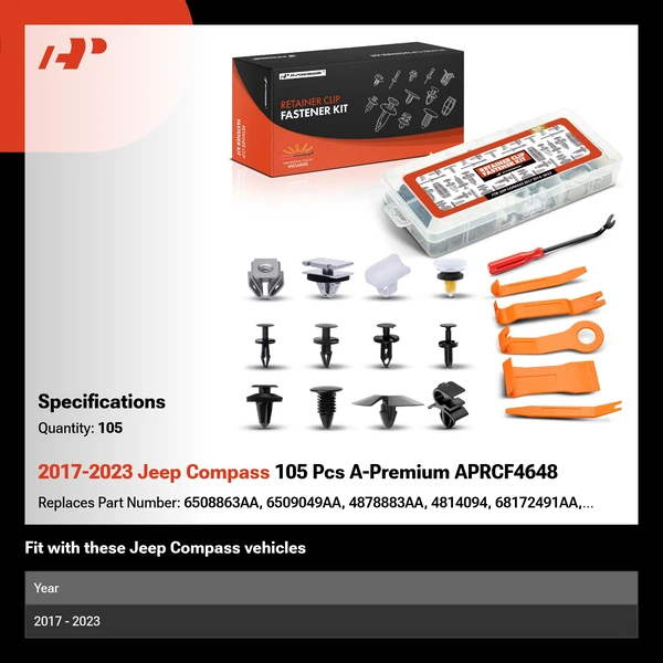 2017-2023 Jeep Compass 105 Pcs A-Premium APRCF4648